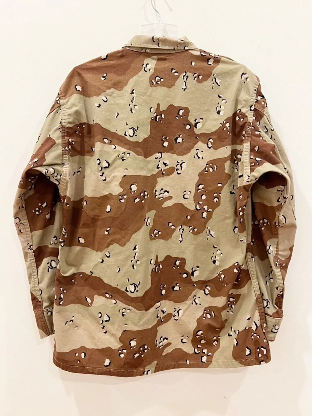 Vintage 90s Military Jacket Mens Large Chocolate Chip Gulf War Clean No Patches